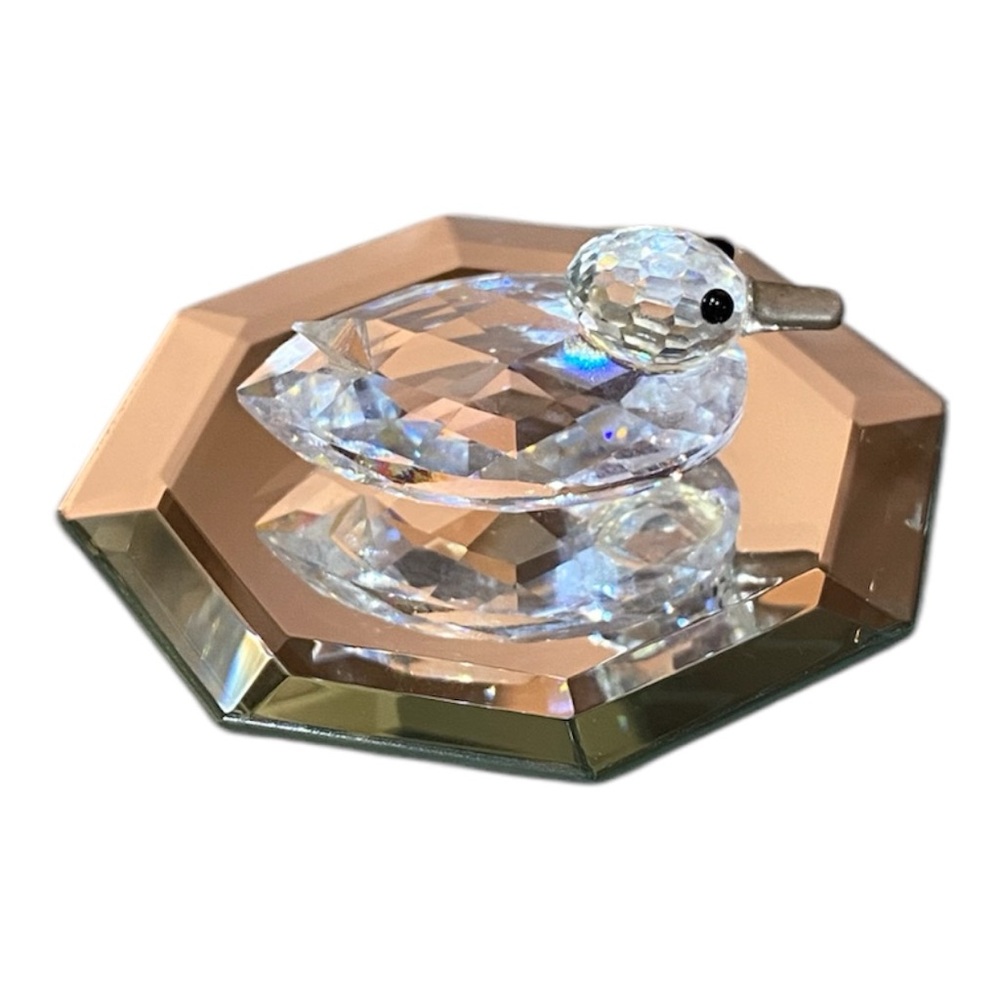 Vintage SWAROVSKI Mini Duck Retired Faceted Crystal Number 010032 MINT - Picture 5 of 9